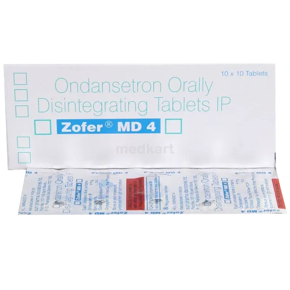 zofer md 4mg tablet 10's